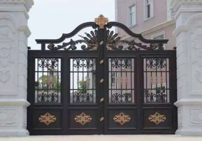 領秀城鋁藝門安裝案例